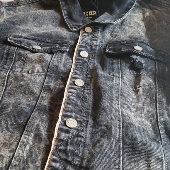 Bee & Cece Distressed Denim Jacket - Picture 2 of 8